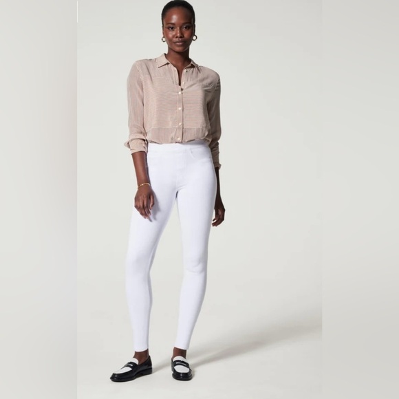 Spanx Womens White Seamless Shaping pants / size S /CH /P - Picture 1 of 8